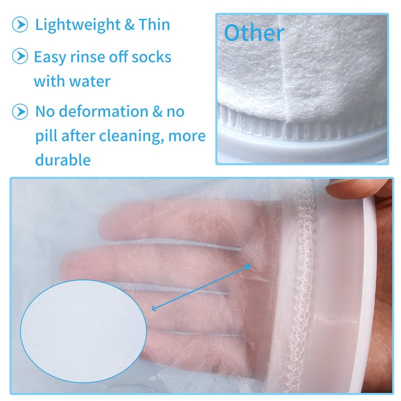 Conie ZCONIEY Large Aquarium Filter Bags 7" Opening x 17" Long Nylon Filter Socks 75 Micron Felt Filtration 2Pack - Image 4